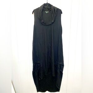 For Cynthia Linen Blend Midi Dress Size XL Minimalist Urban Chic Lagenlook